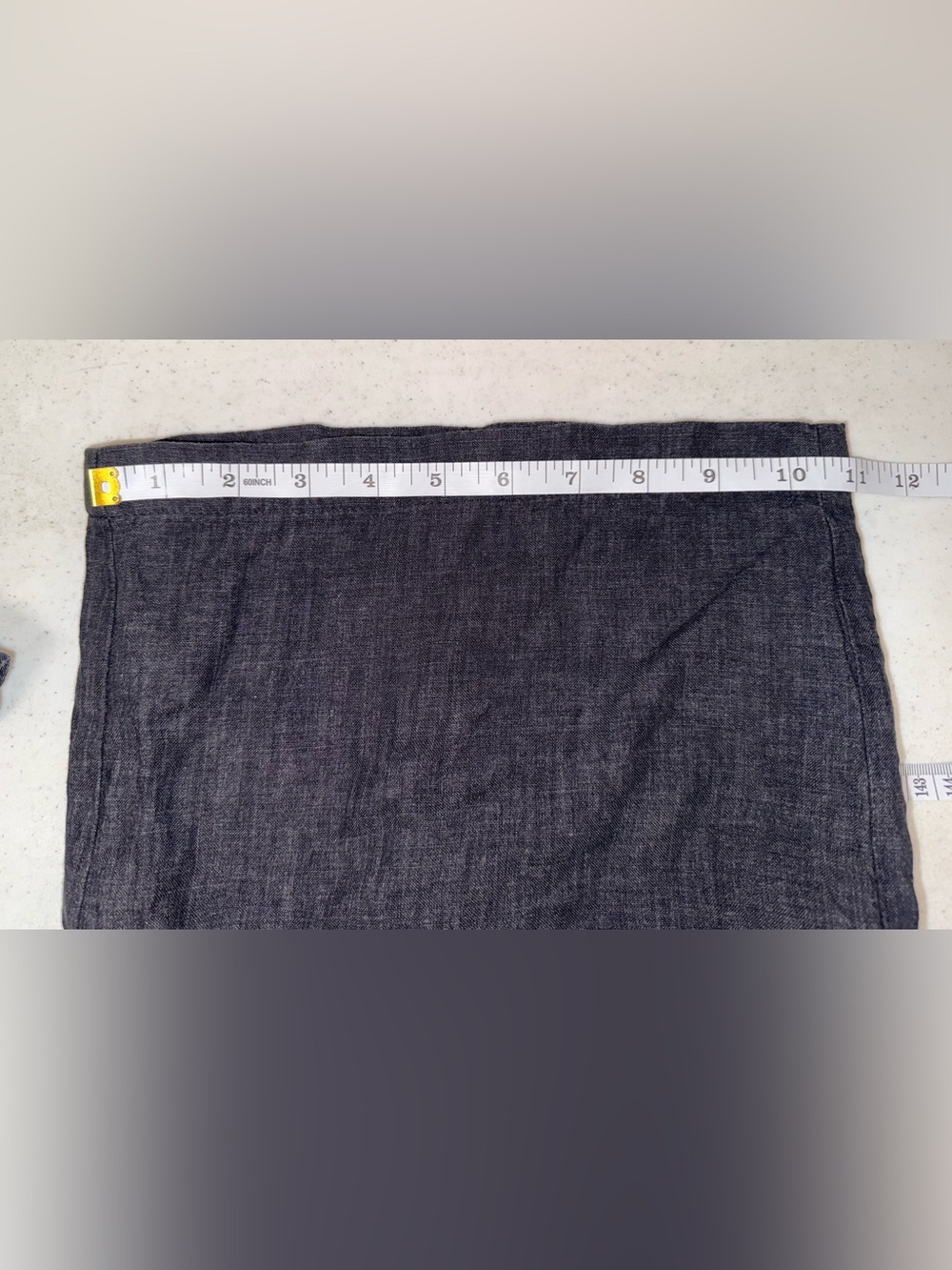 Eileen Fisher Small Organic Linen Pleated Wide Leg Pants Charcoal Quiet Luxury - Picture 16 of 16